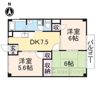 フローレンスハイツ【2階】の間取り