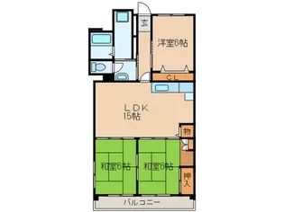 ティクスビル【6階】の間取り