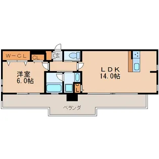 ファーストレジデンス栄【15階】の間取り