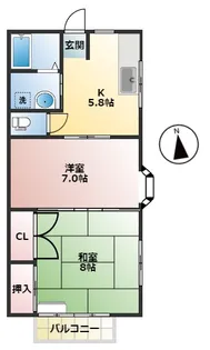 グリーンヒル金指D【2階】の間取り