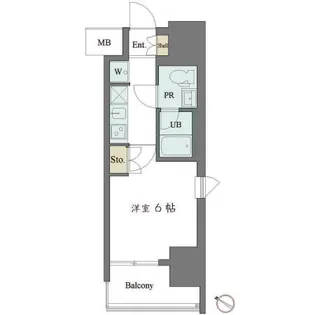 カスタリア大井町【12階】の間取り