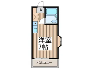 レジデンス矢颪【1階】の間取り