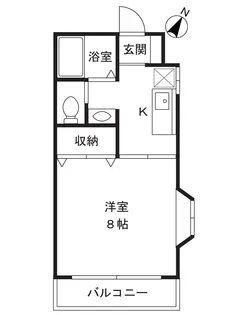 シュロス三福【1階】の間取り