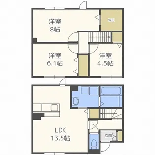 アル・ソーレ アラカン【1階】の間取り