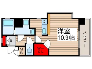 ウィッシュ・スクエア・イースト【4階】の間取り