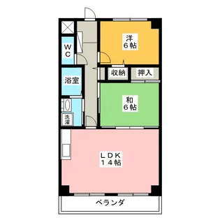 グランメールふじみ【1階】の間取り