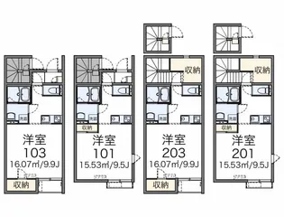 レオネクストピークヒルズ【1階】の間取り