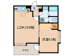 セレ本郷【1階】の間取り