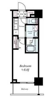 ジーベック両国【3階】の間取り