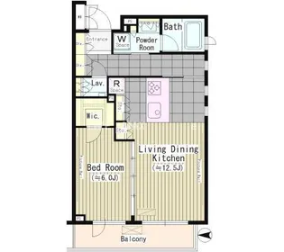 ラグゼガーデン松原【1階】の間取り