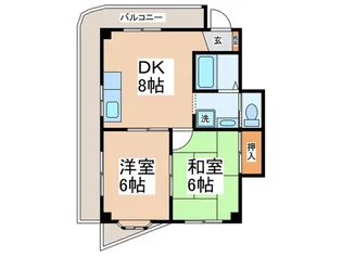 ツインビル野田第2【5階】の間取り