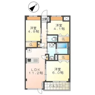 Raffine【1階】の間取り