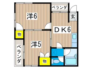 ベイサイドK【2階】の間取り