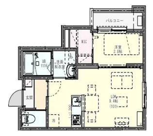リディアコート南流山I【1階】の間取り