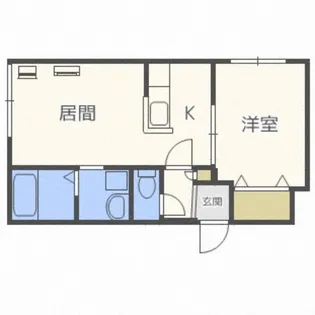 シリウス環状通東【2階】の間取り