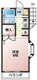 ハーフムーン【2階】の間取り