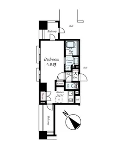 アルカーデンタワー入谷【8階】の間取り