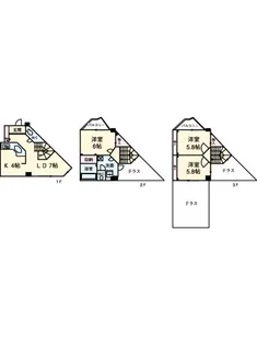 カドリル青葉台【1階】の間取り