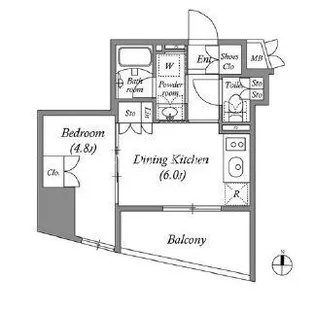 ディームス 蔵前 Avenue【6階】の間取り