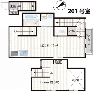 ウィル駒沢【2階】の間取り