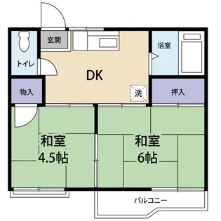 中野コーポ【2階】の間取り