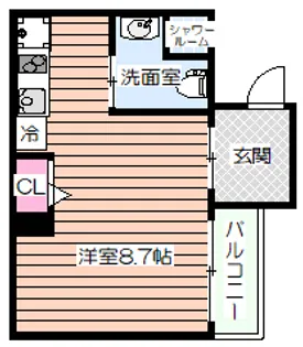 アスティナ弁天町【10階】の間取り