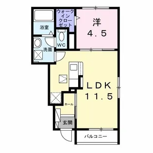 メゾン ルミエール【1階】の間取り