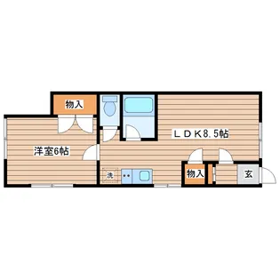 カーサ・レイ【1階】の間取り