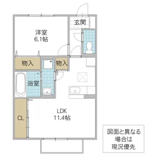 アゼリア【1階】の間取り