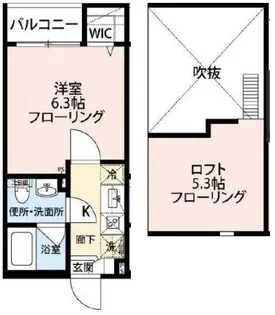 リヴィエールポルテII【3階】の間取り