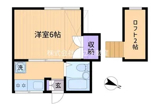 ハイツ共栄【2階】の間取り