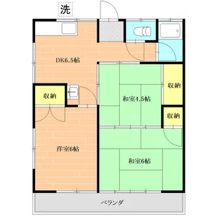 シャトーハイツI【1階】の間取り