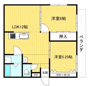 アミュレット駅南【2階】の間取り