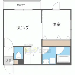 ウォームズライフ菊水【2階】の間取り