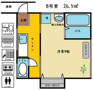 土橋荘【1階】の間取り