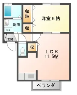 グロワール【2階】の間取り