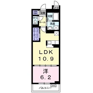パープルコート・アゼリア【1階】の間取り