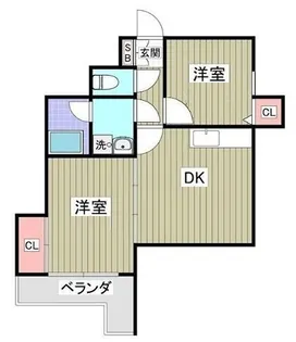 タカマリマンション【1階】の間取り