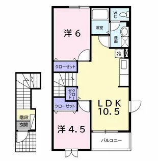 ライズビレッジちはら台【2階】の間取り