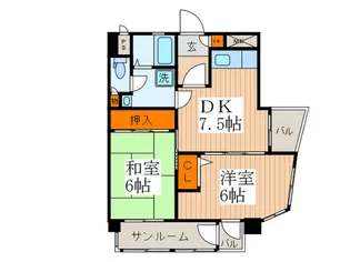 ミルキ-ウェイ【3階】の間取り