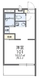 レオパレス豊南【2階】の間取り