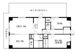 コスモス【6階】の間取り