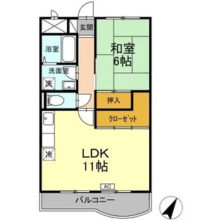 メゾン・フラワーヒル【1階】の間取り