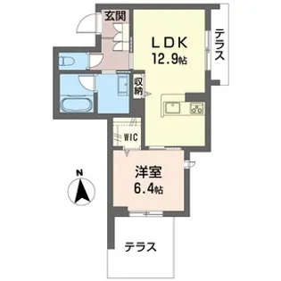 ツカバ レジデンス【1階】の間取り