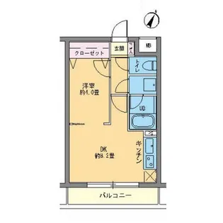 カスタリア千駄ヶ谷【3階】の間取り