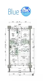 クレヴィア横浜沢渡【2階】の間取り