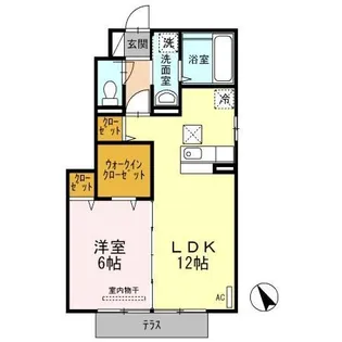 D-国分中央【1階】の間取り