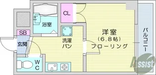 ガーデンプレイスT&T【5階】の間取り