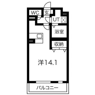 八幡山公園ザ・レジデンスB【1階】の間取り