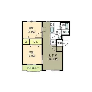 リヴェール【1階】の間取り